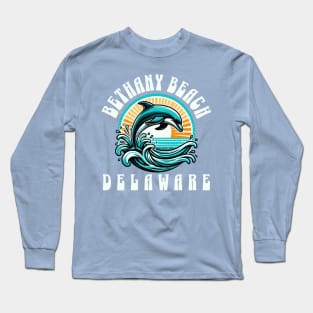 Bethany Beach Dolphin Fun Long Sleeve T-Shirt